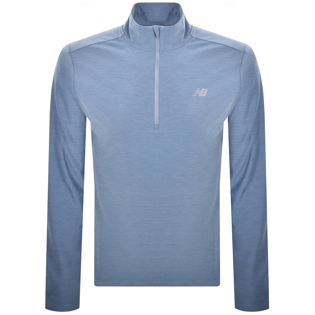 New Balance Quarter Zip Track Top Blue